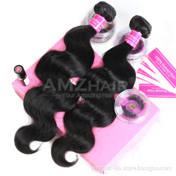 Cambodian Human Cuticle Aligned Remy Hair Bundle Extension On Sale Amzhair Cheap Wholesale Body Wave Human Hair Vendors In China